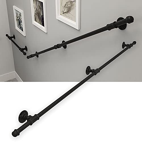 Treppenhandlauf-Set für drinnen und draußen, Schmiedeeisernes Rohr-Design für Sicherheit und Unterstützung Treppenhandlauf-Set für drinnen und draußen, Schmiedeeisernes Rohr-Design für Sicherheit und Unterstützung von Generisch