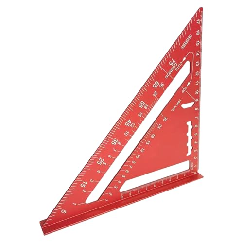 Triangle Ruler, Metric Engineer Scale Ruler, 7.28x7.28x0.87 Inches Easy to Handle, Metal Precision Measuring Tool for Woodworking, Carpentry & Architectural Engineering von Generisch