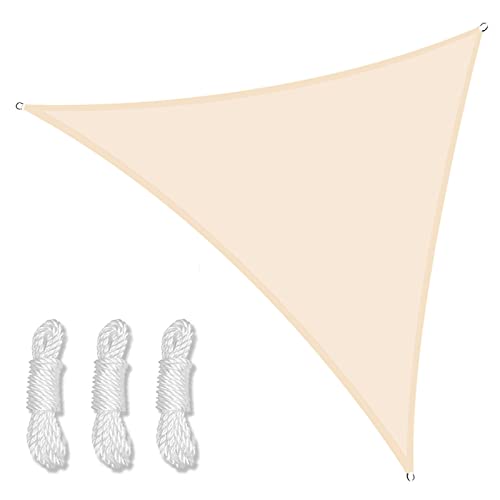 Triangle Sonnensegel Wasserfest Segel Baldachin mit 98% UV-Schutz für Outdoor Terrasse Garten und Hof (2x2x2m Beige) - Perfekt für Sonnenschutz und Entspannung von Generisch