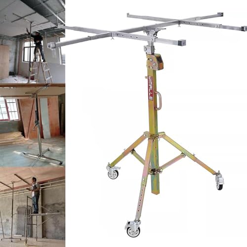 Trockenbauheber, mobiler Plattenheber für einfache Materialhandhabung, 80 kg Kapazität mit feststellbaren Rädern, ideal für Bau- und Renovierungsprojekte Trockenbauheber, mobiler Plattenheber für einfache Materialhandhabung, 80 kg Kapazität mit feststellbaren Rädern, ideal für Bau- und Renovierungsprojekte von Generisch
