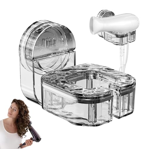 Trocknerhalter - Wandhalterstange, Saugnapfbecher Organizer | Hände kostenlos Aufbewahrungsdesign mit universellem Grip für Badezimmer Schlafzimmer Schrank Eitelkeitsanbieter Haarwerkzeugregal Station Trocknerhalter - Wandhalterstange, Saugnapfbecher Organizer | Hände kostenlos Aufbewahrungsdesign mit universellem Grip für Badezimmer Schlafzimmer Schrank Eitelkeitsanbieter Haarwerkzeugregal Station von Generisch