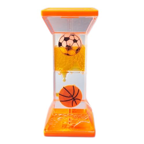 Tropfen Sanduhr Flüssig Bewegung Bubble Liquid Motion Timer Sanduhr Dekompressionsölleck Schreibtisch Spielzeug Geschenk for Kinder und Erwachsene (Orange) von Generisch