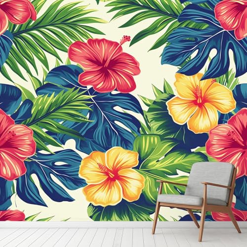 Tropische Botanische Blumen Tapete Selbstklebende Fototapete Floral Blätter Natur Tapeten Vintage Pflanzen Wandtapete Vinyl Wasserdicht Wandaufkleber für Wohnzimmer Schlafzimmer Küchen 400x280 cm Tropische Botanische Blumen Tapete Selbstklebende Fototapete Floral Blätter Natur Tapeten Vintage Pflanzen Wandtapete Vinyl Wasserdicht Wandaufkleber für Wohnzimmer Schlafzimmer Küchen 400x280 cm von Generisch