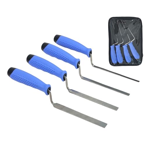 Tuck Zeigewerkzeuge, 4 Stück Edelstahl Ziegel Verlegekelle Tuck Pointer, Professionelle Betonwerkzeuge für Mörtel Verputzen Versiegelung Anfänger Hausrenovierung Stuck Anwendung von Generisch