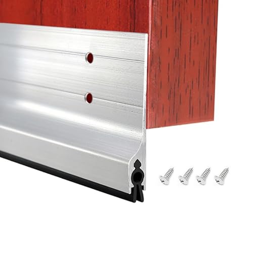 Tür-Zugluftstopper aus Aluminium mit Gummiband, blockiert Wind, Staub und Mäuse für die Abdichtung zu Hause Tür-Zugluftstopper aus Aluminium mit Gummiband, blockiert Wind, Staub und Mäuse für die Abdichtung zu Hause von Generisch