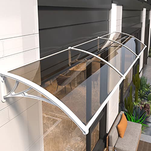 Türfenstermarkise Vordach Regenschutz für den Außenbereich, Veranda Fensterschutz Vordach für Hinter- und Haustüren, Strapazierfähige Markise für Regen und Schnee Türfenstermarkise Vordach Regenschutz für den Außenbereich, Veranda Fensterschutz Vordach für Hinter- und Haustüren, Strapazierfähige Markise für Regen und Schnee von Generisch