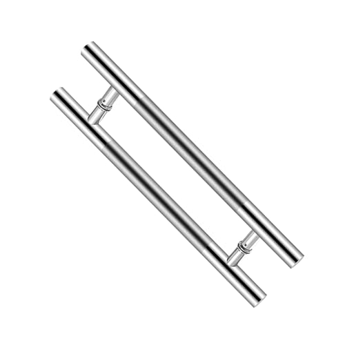Türgriff, 2 Stück Selbstklebender Glastürgriff, Scheunenschuppengriff, Schiebegriff, Messinghandlauf, For Den Austausch Von Badezimmern Im Duschraum(Silver,Hole Spacing-500mm) von Generisch