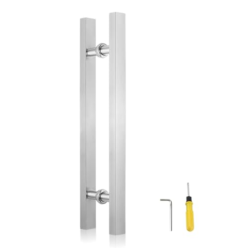 Türgriff Edelstahl Matt Schwarz Modern Schiebe Ziehgriff für Glastüren Langlebig und Stilvoll Heimwerker Zubehör Türgriff Edelstahl Matt Schwarz Modern Schiebe Ziehgriff für Glastüren Langlebig und Stilvoll Heimwerker Zubehör von Generisch
