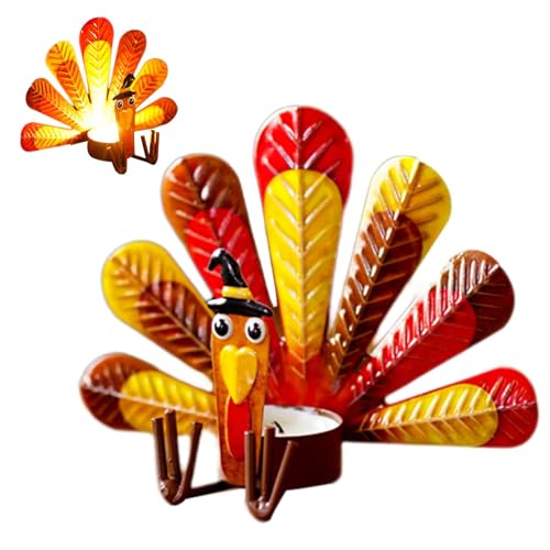 Türkei-Teelicht-Kerzenhalter, Truthahn-Licht-Kerzenhalter - Thanksgiving-Kerzenhalter,Thanksgiving-Kerzenhalter, Dekoration für den Heimtisch Türkei-Teelicht-Kerzenhalter, Truthahn-Licht-Kerzenhalter - Thanksgiving-Kerzenhalter,Thanksgiving-Kerzenhalter, Dekoration für den Heimtisch von Generisch