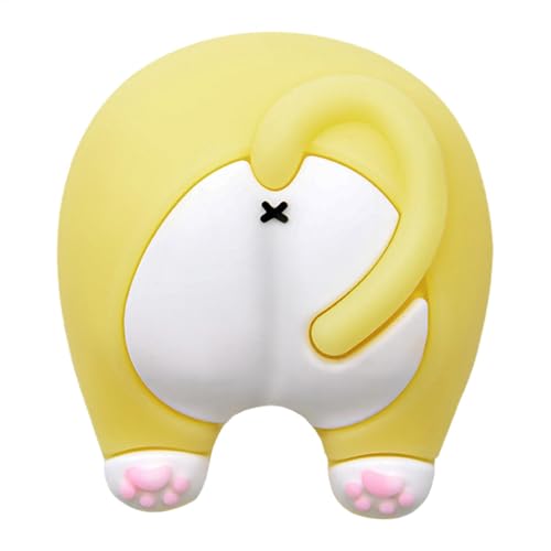 Türknauf-Stoßstange, niedliche Cartoon-Türgriff-Stopper, 3 x selbstklebender Wandschutz, stoßdämpfende Stoßstange für Installation ohne Bohren, ideal für Arbeitszimmer und Badezimmer Türknauf-Stoßstange, niedliche Cartoon-Türgriff-Stopper, 3 x selbstklebender Wandschutz, stoßdämpfende Stoßstange für Installation ohne Bohren, ideal für Arbeitszimmer und Badezimmer von Generisch