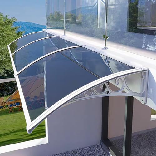 Türmarkise Outdoor Fenster Regenschutz UV-Schutz Überdachung Terrasse Veranda Markise Polycarbonat-Abdeckung Türmarkise Outdoor Fenster Regenschutz UV-Schutz Überdachung Terrasse Veranda Markise Polycarbonat-Abdeckung von Generisch