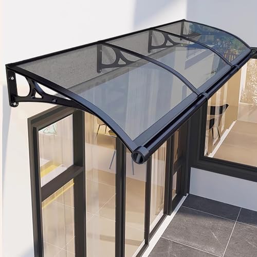Türmarkise für den Außenbereich - UV-, Regen- & Schneeschutz für Fenster & Türen - robuste Aluminiumhalterung - Grau - 120 x 220 cm - wetterfeste Überdachung Türmarkise für den Außenbereich - UV-, Regen- & Schneeschutz für Fenster & Türen - robuste Aluminiumhalterung - Grau - 120 x 220 cm - wetterfeste Überdachung von Generisch