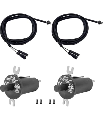 Türschalter-Kit, Türschalter-Ersatzteile, mit Trichterdraht, Kunststoff, Kompatibel mit digitalen Holzkohlegrill-Smokern der Serien 560 und 1050 XL, Schwarz (2 Set) von Generisch