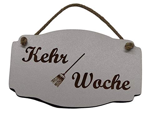 Türschild Kehrwoche Kehr Woche weiss weiß Hausordnung Vintage Holz Holzschild Deko Hanfkordel Kordel Schild Türschild Kehrwoche Kehr Woche weiss weiß Hausordnung Vintage Holz Holzschild Deko Hanfkordel Kordel Schild von Generisch