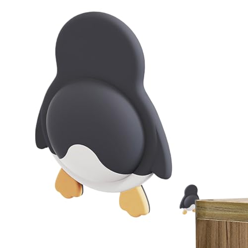 Türstopper, Wandschutz, geräuschloses Gummiknaufkissen, Cartoon-Tier-Anti-Kollisionspad, stark klebende Rückseite, stoßdämpfendes Design, Wohnung, Zuhause, Badezimmer, Küche von Generisch