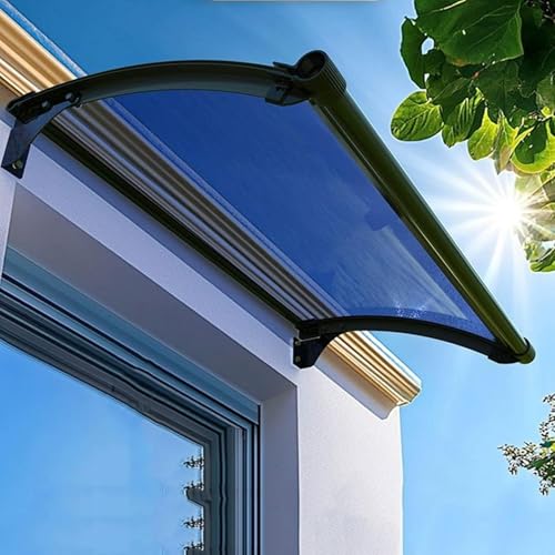 Türvordach, Polycarbonat-Abdeckung mit Halterung aus Aluminiumlegierung, Außenmarkise für Sonnen-/Regen-/Schneeschutz, ideal für Veranda, Fenster, Dach, Terrasse, Garten Türvordach, Polycarbonat-Abdeckung mit Halterung aus Aluminiumlegierung, Außenmarkise für Sonnen-/Regen-/Schneeschutz, ideal für Veranda, Fenster, Dach, Terrasse, Garten von Generisch