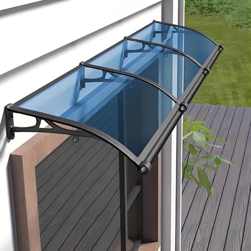 Türvordach Markise mit Drainage, Wetterschutz für Türen und Terrassen, Regen- & Schneeschild, strapazierfähiger Sonnenschutz für Eingang & Terrasse, stilvolle Outdoor-Abdeckung Türvordach Markise mit Drainage, Wetterschutz für Türen und Terrassen, Regen- & Schneeschild, strapazierfähiger Sonnenschutz für Eingang & Terrasse, stilvolle Outdoor-Abdeckung von Generisch