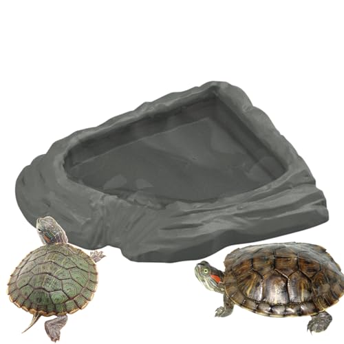 Turtle Futternapf, auslaufsichere Schildkrötenwasser-Futterschale, Bartdrache Poolbecken für Aquarium, Tankterrarium für Gecko, Schlange, Bartdrache Turtle Futternapf, auslaufsichere Schildkrötenwasser-Futterschale, Bartdrache Poolbecken für Aquarium, Tankterrarium für Gecko, Schlange, Bartdrache von Generisch