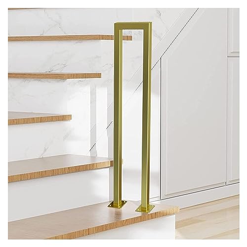 U/M-förmige goldene Schmiedeeisen-Treppenstütze für Innen- und Außenbereich, Geländerstütze für Sicherheit, Bodenmontage, 55 cm Höhe, Handlauf für Treppen und Stufen U/M-förmige goldene Schmiedeeisen-Treppenstütze für Innen- und Außenbereich, Geländerstütze für Sicherheit, Bodenmontage, 55 cm Höhe, Handlauf für Treppen und Stufen von Generisch