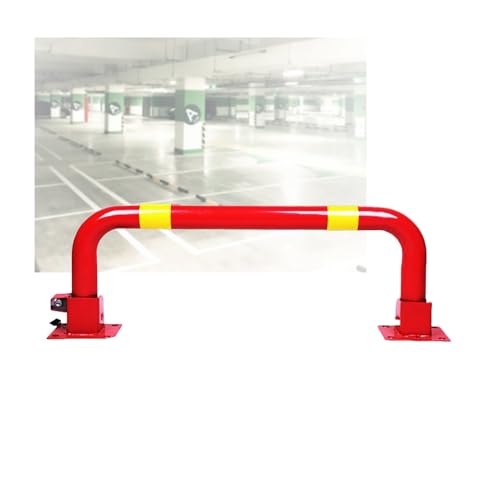 U-förmiger Sicherheitspoller, Mit Schloss, Parkplatz, Autoblocker, Isolationspfosten, Höhe 30 Cm, For Lager, Einfahrt, Garage(Red) von Generisch
