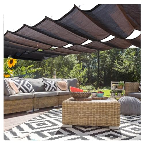 U-förmiges Wellen-Sonnenschutz, einziehbares Rollo mit Montagesatz, UV-Blockierung, einfach zu installieren für Pergola-Abdeckung und Gewächshausüberdachung U-förmiges Wellen-Sonnenschutz, einziehbares Rollo mit Montagesatz, UV-Blockierung, einfach zu installieren für Pergola-Abdeckung und Gewächshausüberdachung von Generisch