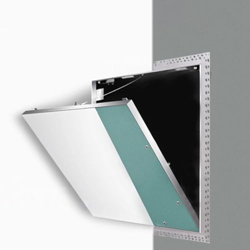 Überarbeitbare Zugangstür für Fliesen mit Touch-Riegel, lackierbare Trockenbauabdeckung, verstärkte Scharniere, Wandzugangsplatte (55 x 15 cm), ideal für bequeme Wartung von Generisch