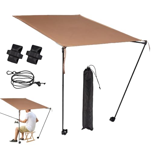 Überdachung Für Campingstühle | Stuhl Sonnenschutz - Robustes Tragbares Sonnendach Schirm Für Lounge Erwachsene Reisen Angeln Terrasse Festivals Garten Outdoor Wandern Überdachung Für Campingstühle | Stuhl Sonnenschutz - Robustes Tragbares Sonnendach Schirm Für Lounge Erwachsene Reisen Angeln Terrasse Festivals Garten Outdoor Wandern von Generisch