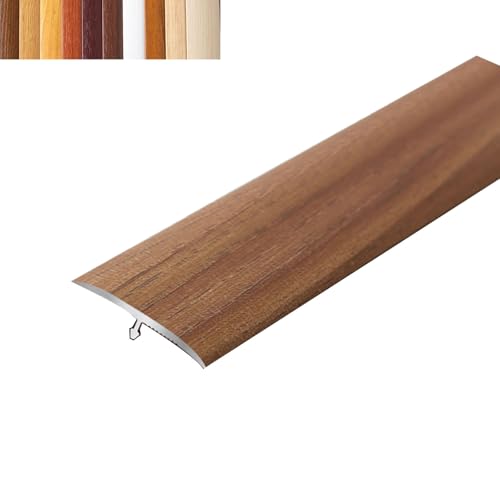 Übergangsleiste Übergangsprofil PVC-T-Formleisten Holzmaserung Teppich-/Bodenübergangsleiste für Flache Spaltabdeckung Übergänge Von Holzplatten Zu Fliesen(Export Light Wood,2CM*90CM) von Generisch