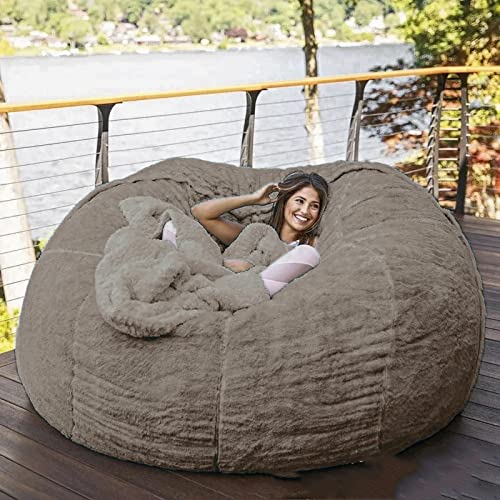 Übergroßer Sitzsack-Sessel - Riesenfell ohne Polsterung - Weiches Flauschiges Plüschsofa für Wohnzimmermöbel Tragbar Übergroßer Sitzsack-Sessel - Riesenfell ohne Polsterung - Weiches Flauschiges Plüschsofa für Wohnzimmermöbel Tragbar von Generisch