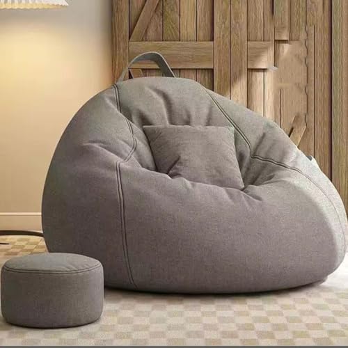 Übergroßer Sitzsack aus Memory-Schaum mit Fußhocker, hoher Rückprallkomfort für Erwachsene und Jugendliche, perfektes Loungesofa zur Entspannung Übergroßer Sitzsack aus Memory-Schaum mit Fußhocker, hoher Rückprallkomfort für Erwachsene und Jugendliche, perfektes Loungesofa zur Entspannung von Generisch