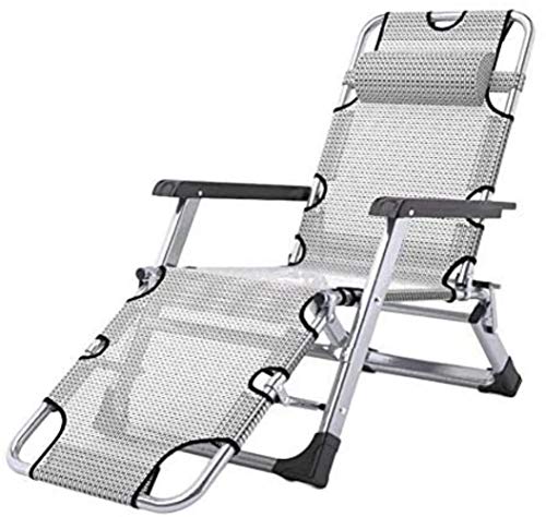 Übergroßer Terrassen-Liegestuhl – zusammenklappbare Outdoor-Liege, leicht, Strandsessel, unterstützt 200 kg, Grau mit Kissen, perfekt für Garten und Entspannung Übergroßer Terrassen-Liegestuhl – zusammenklappbare Outdoor-Liege, leicht, Strandsessel, unterstützt 200 kg, Grau mit Kissen, perfekt für Garten und Entspannung von Generisch