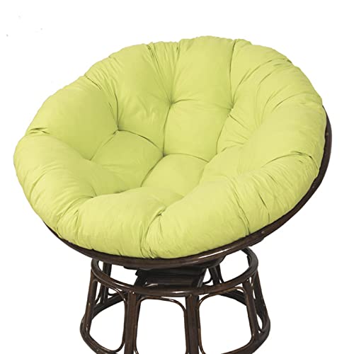 Übergroßes rundes Stuhlkissen, waschbar, dickes Rattan-Schaukelkissen, bequem, grün, für Outdoor-Stühle, 140 x 140 cm (Stuhl nicht im Lieferumfang enthalten) von Generisch