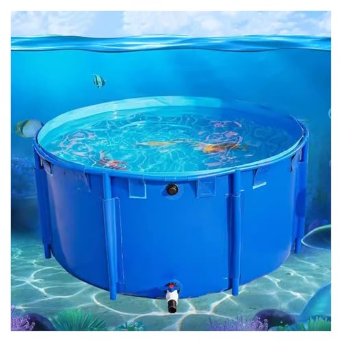 Überirdischer PVC-Pool mit Ablassventil, vielseitiger temporärer Tank für Koi-Landwirtschaft, landwirtschaftliche Bewässerung und Wasserspeicherung von Generisch
