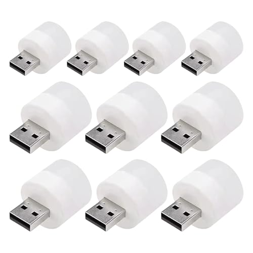 USB -Glühbirne für Lampe, kleines USB -Stecker Licht - Set von 10 kleinen LED-Plug-in-Licht - LED warme Weiße, Hausatmosphäre Glühbirne, Kindergarten USB -Lampe für Badezimmer, Auto, Küche USB -Glühbirne für Lampe, kleines USB -Stecker Licht - Set von 10 kleinen LED-Plug-in-Licht - LED warme Weiße, Hausatmosphäre Glühbirne, Kindergarten USB -Lampe für Badezimmer, Auto, Küche von Generisch