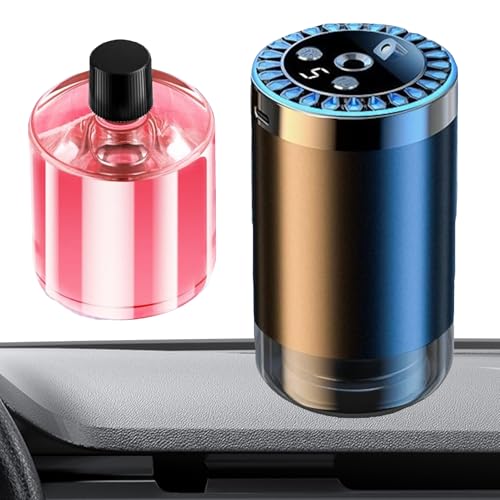 USB -Luftbefeuchter - ätherisches Öl -Auto Diffusor | Mini-Aroma-Diffusor mit 7-Farben-LED-Sternenlicht, Nebelmacher für die Relaxationstherapie im Büro Badezimmer, 2,56 x 2,56 x 4,33 Zoll von Generisch
