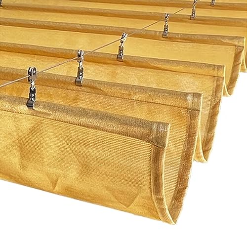 UShape Sonnensegel einziehbar, atmungsaktiv Sunblock Sonnensegel Abdeckung 90% UV-Schutz Lichtfilterstoff für Terrasse Pergola Beige 1.1x9m/3.6x29.5ft inklusive Zubehör UShape Sonnensegel einziehbar, atmungsaktiv Sunblock Sonnensegel Abdeckung 90% UV-Schutz Lichtfilterstoff für Terrasse Pergola Beige 1.1x9m/3.6x29.5ft inklusive Zubehör von Generisch