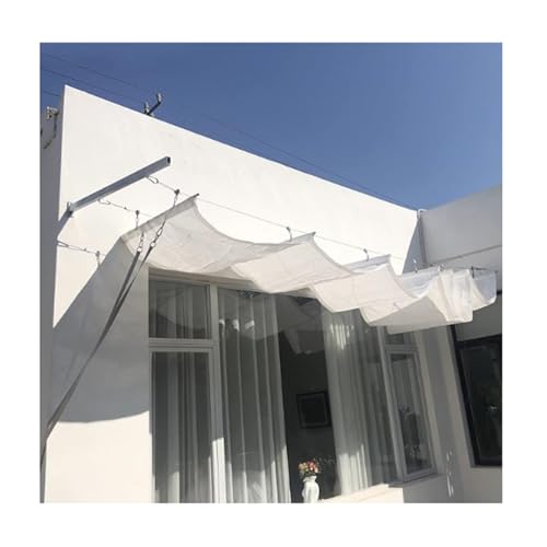 UV-Schutz, verstellbarer Baldachin, U-förmige Pergola-Markise, Ersatz für Garage und Hinterhof, Lichtfilterung, mit Gleitschienen-Set (B x L x L), 2,2 x 14 m (B x L x L) von Generisch