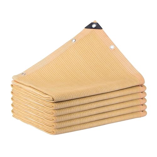 UV Schutz Sonnensegel 95% - Rechteckig Garten/Balkonüberdachung - Verdicktes Polyethylen Hagelnetz mit Ösen ohne Bohren für Terrasse/Gewächshaus/Auto (2x4m) von Generisch