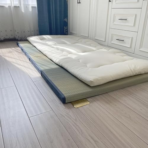 Ultimative japanische Futon-Matratze, Premium-Shikibuton-Bodenmatratze für bequemen und stützenden Schlaf, traditionelles Tatami-Bett mit Bio-Baumwoll-Füllung, faltbar, platzsparendes Design (120 x von Generisch