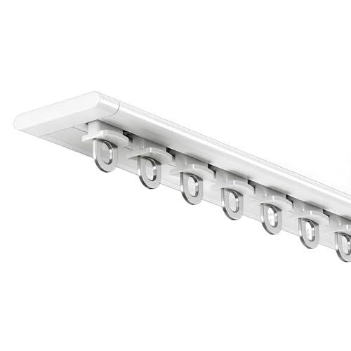 Ultradünne Deckenvorhangschiene, Aluminium-Schiebestangen für Erkerfenster, Raumteiler, Schlafzimmer, 5 m (4 x 1,25 m), champagnerfarben, perfekt für stilvolle Heimdekoration von Generisch