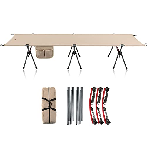 Ultraleichtes Faltbares Campingbett mit Tragetasche - Tragbares Campingbett Belastbar bis 150 kg für Campingplatz, Strand, Büro von Generisch