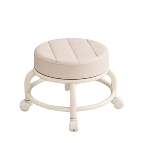 Um 360° drehbarer Hocker mit universellen PU-Rädern, Design mit hohem Rückprall, ideal für Zuhause oder Büro, bequeme und langlebige Sitzlösung Um 360° drehbarer Hocker mit universellen PU-Rädern, Design mit hohem Rückprall, ideal für Zuhause oder Büro, bequeme und langlebige Sitzlösung von Generisch
