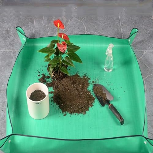 Umtopfmatte zum Umtopfen von Zimmerpflanzen und Schmutzkontrolle, tragbare Pflanzschale, Sukkulenten-Eintopfmatte, wasserdichtes Pflanztablett, Geschenke für Frauen, Pflanzen, Damen, Gartenliebhaber von Generisch