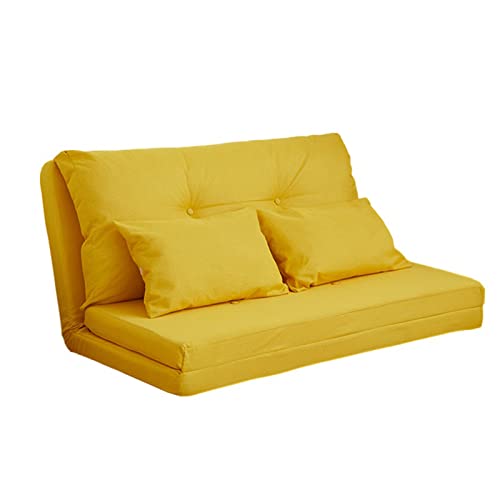 Umwandelbarer Klappstuhl, verstellbares Lazy Schlafsofa, faltbare Futon-Couch mit Metallrahmen und Kissen, vielseitiges Bodensofa mit verstellbarer Rückenlehne von Generisch