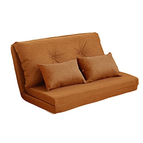 Umwandelbarer Klappstuhl, verstellbares Lazy Schlafsofa, faltbare Futon-Couch mit Metallrahmen und Kissen, vielseitiges Bodensofa mit verstellbarer Rückenlehne von Generisch