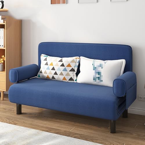Umwandelbares Schlafsofa, 3-in-1-Klappbett mit 6-fach verstellbarer Rückenlehne und Kissen, abnehmbare runde Armlehnen, kleiner Futonstuhl, Couch für kleine Räume Umwandelbares Schlafsofa, 3-in-1-Klappbett mit 6-fach verstellbarer Rückenlehne und Kissen, abnehmbare runde Armlehnen, kleiner Futonstuhl, Couch für kleine Räume von Generisch