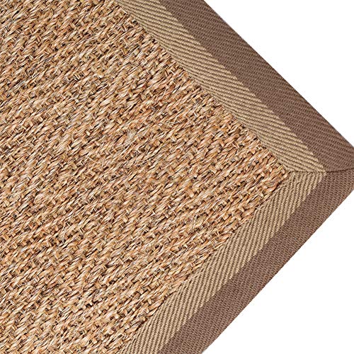 Umweltfreundlicher Jute-Teppich, 50 x 80 cm, moderner rechteckiger Teppich für Wohnzimmer, Schlafzimmer und Außenbereich, langlebig, waschbar, Naturfasermatte Umweltfreundlicher Jute-Teppich, 50 x 80 cm, moderner rechteckiger Teppich für Wohnzimmer, Schlafzimmer und Außenbereich, langlebig, waschbar, Naturfasermatte von Generisch