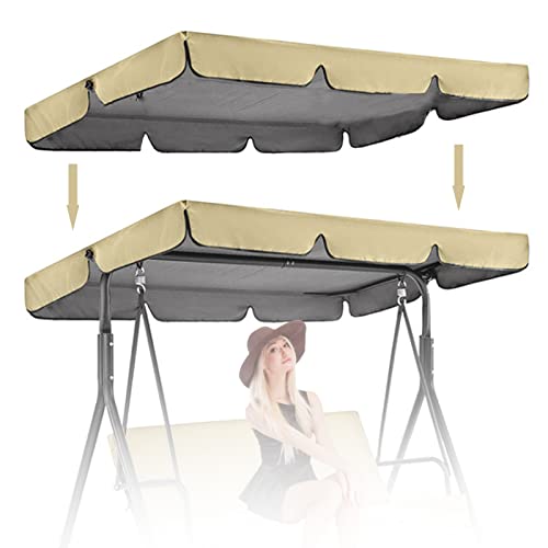 Universal Abdeckung für Outdoor Schaukelstuhl Wasserdicht UV-beständig Sonnenschutz Langlebiger Ersatz für Hollywood Schaukelsitz Wetterfeste Möbelabdeckung von Generisch