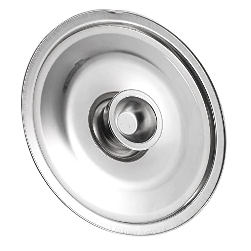 Universal-Deckel für Töpfe und Pfannen, Edelstahl-Pfannenabdeckung, Topfdeckel, Pfannendeckel, Ölfett, Töpfe, Gläser, Pfannen, Ersatz-Kochteil (10 cm) von Generisch