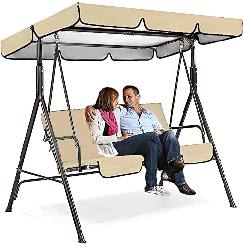 Universal Hollywoodschaukel Ersatzdach und Sitzbezug - Strapazierfähiges Outdoor Baldachin & Kissen für 2/3 Sitzer Gartenschaukel wetterbeständig einfach zu installieren Universal Hollywoodschaukel Ersatzdach und Sitzbezug - Strapazierfähiges Outdoor Baldachin & Kissen für 2/3 Sitzer Gartenschaukel wetterbeständig einfach zu installieren von Generisch